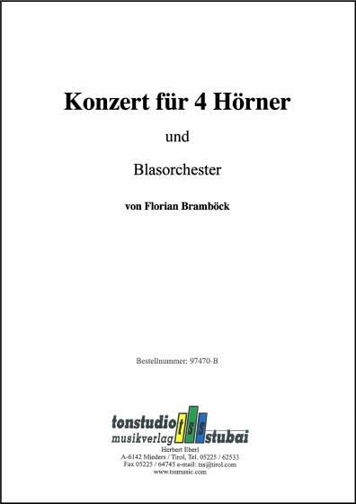 Konzert für 4 Hörner und Blasorchester