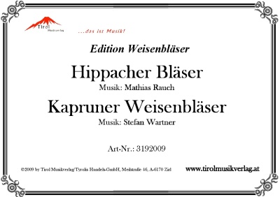 Hippacher Bläser & Kapruner Bläser (Sammelheft)