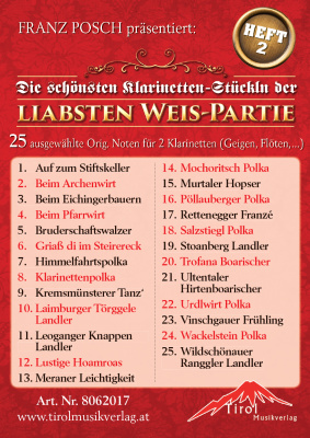 Die schönsten Klarinetten-Stückln der Liabsten...