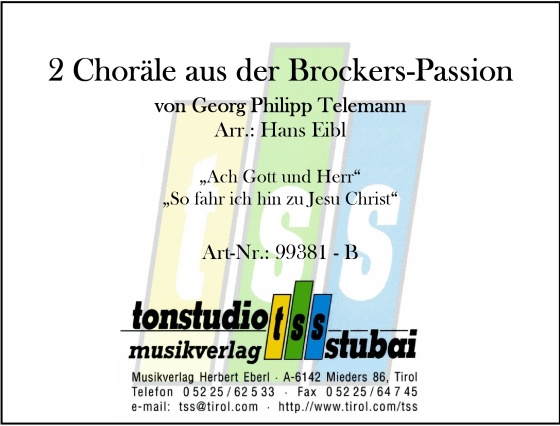 2 Choräle aus der Brockers-Passion