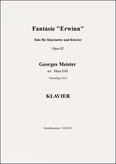 Fantasie "Erwinn" - Solo für Klarinette und Klavier