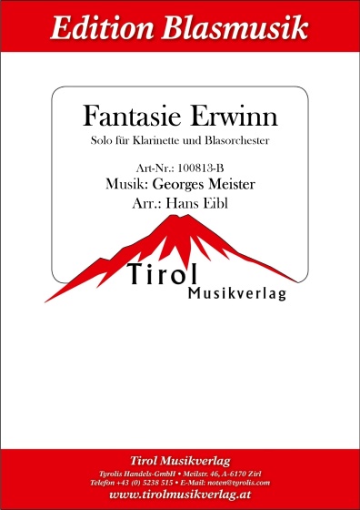 Fantasie Erwinn - Solo für Klarinette und Blasorchester