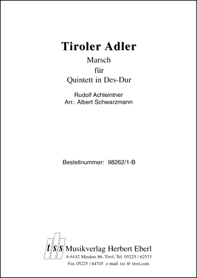 Tiroler Adler - Marsch Des-Dur