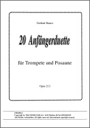 20 Anfängerduette - Trompete und Posaune