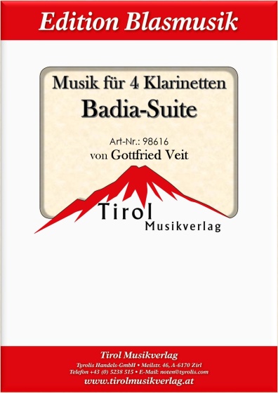 Musik für 4 Klarinetten - Badia Suite
