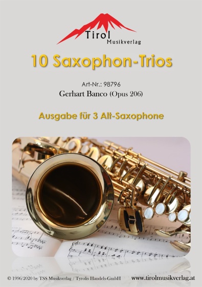 10 Saxophon-Trios 3 Altsaxophone