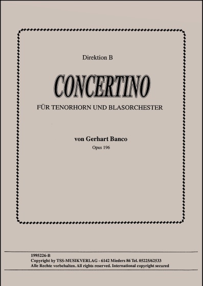 Concertino für Tenorhorn und Blasorchester