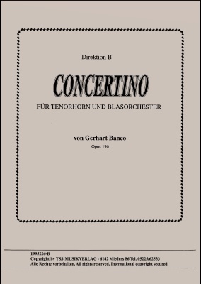 Concertino für Tenorhorn und Blasorchester