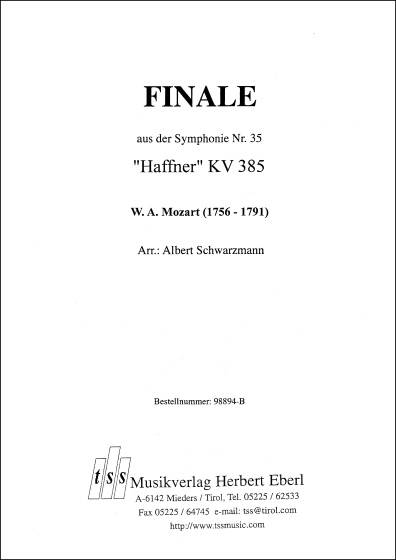 Finale aus der Symphonie Nr. 35 Haffner KV 385