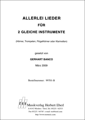 60 Lieder für zwei gleiche Instrumente