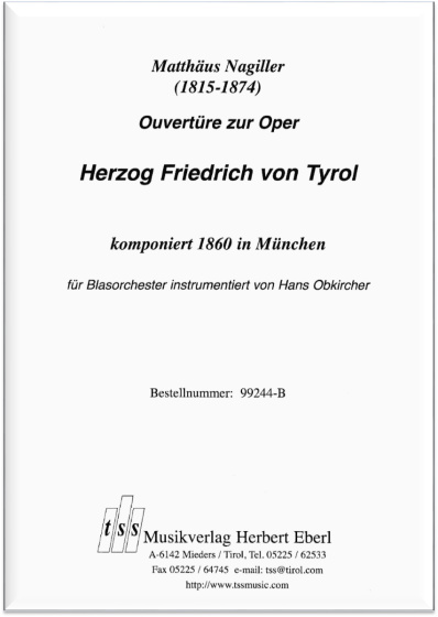 Ouvertüre zu Oper Herzog Friedrich von Tyrol
