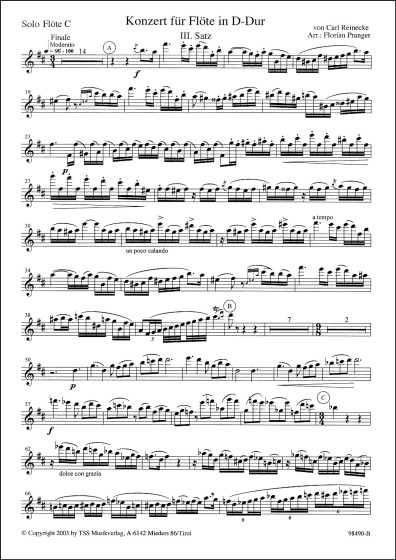 Konzert für Flöte in D-Dur - 3. Satz