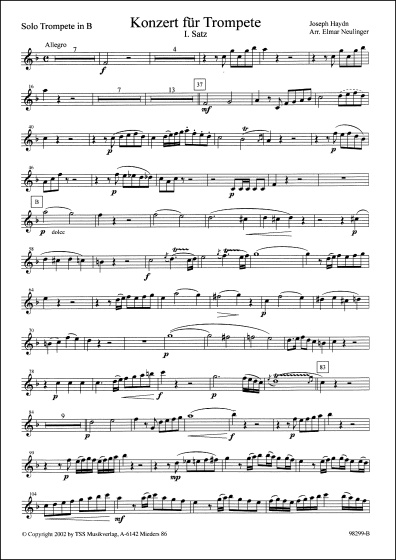 Konzert für Trompete - I. Satz