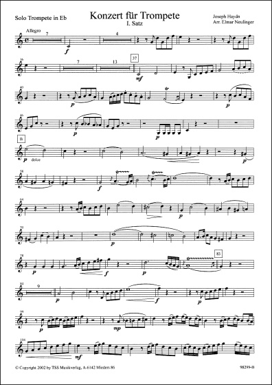 Konzert für Trompete - I. Satz