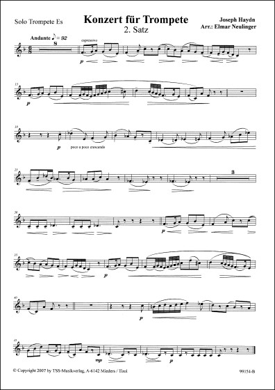 Konzert für Trompete - II. Satz