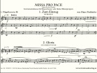 Missa pro pace - Messe für den Frieden - Großes Blasorchester