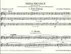 Missa pro pace - Messe für den Frieden - Blechbläserquartett