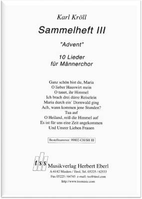 Advent für Männerchor - Sammelheft III