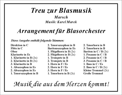 Treu zur Blasmusik