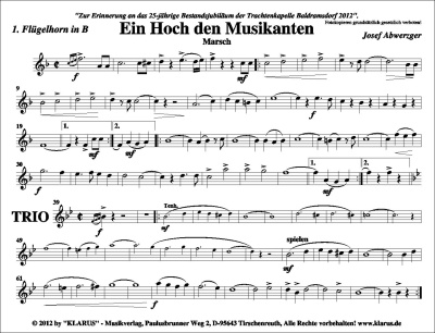 Ein Hoch den Musikanten / Gebet eines Musikanter