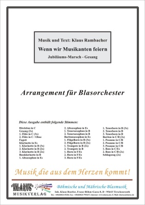 Wenn wir Musikanten feiern