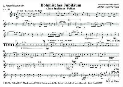 Böhmisches Jubiläum (Zum Jubiläum)