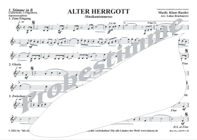 Alter Herrgott - Musikantenmesse für Blasorchester