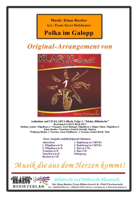 Polka im Galopp - kleine Besetzung