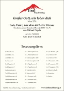 Großer Gott, wir loben dich / Sieh, Vater, von dem höchsten Throne