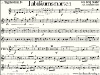 Jubiläumsmarsch Noten im Marschbuchformat