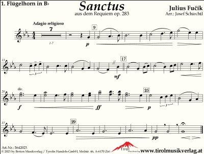 Sanctus aus dem Requiem op. 283