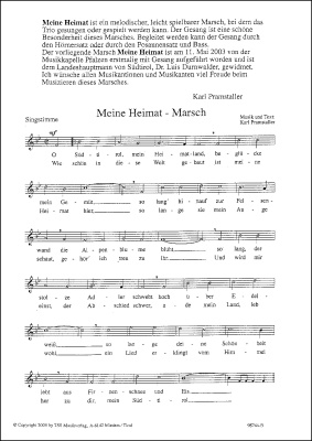Meine Heimat - Marsch mit Triogesang