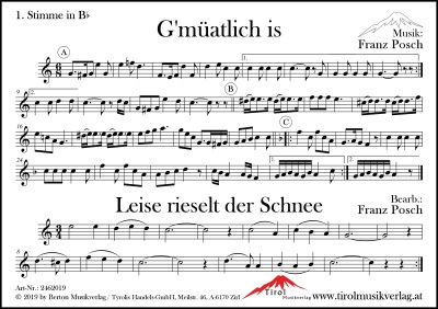 Gmüatlich is - Sammelheft für Blechbläserquartett