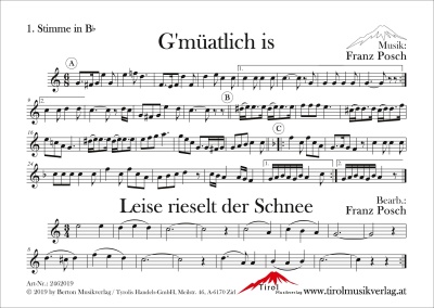 Gmüatlich is - Sammelheft für Saxophonquartett