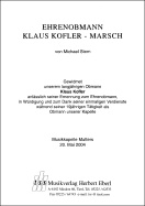 Klaus Kofler Marsch