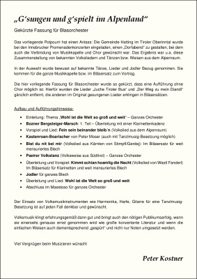 Gsungen und gspielt im Alpenland