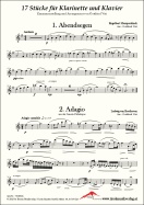 17 Stücke für Klarinette und Klavier