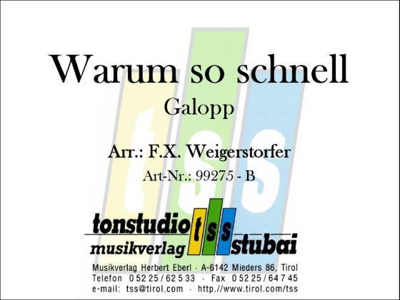 Warum so schnell