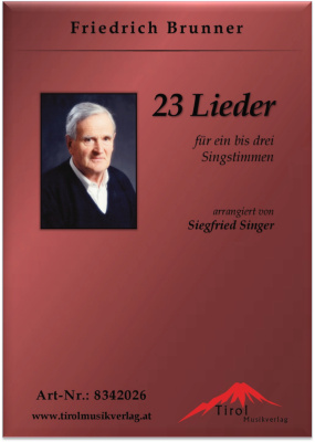 23 Lieder für ein bis drei Singstimmen